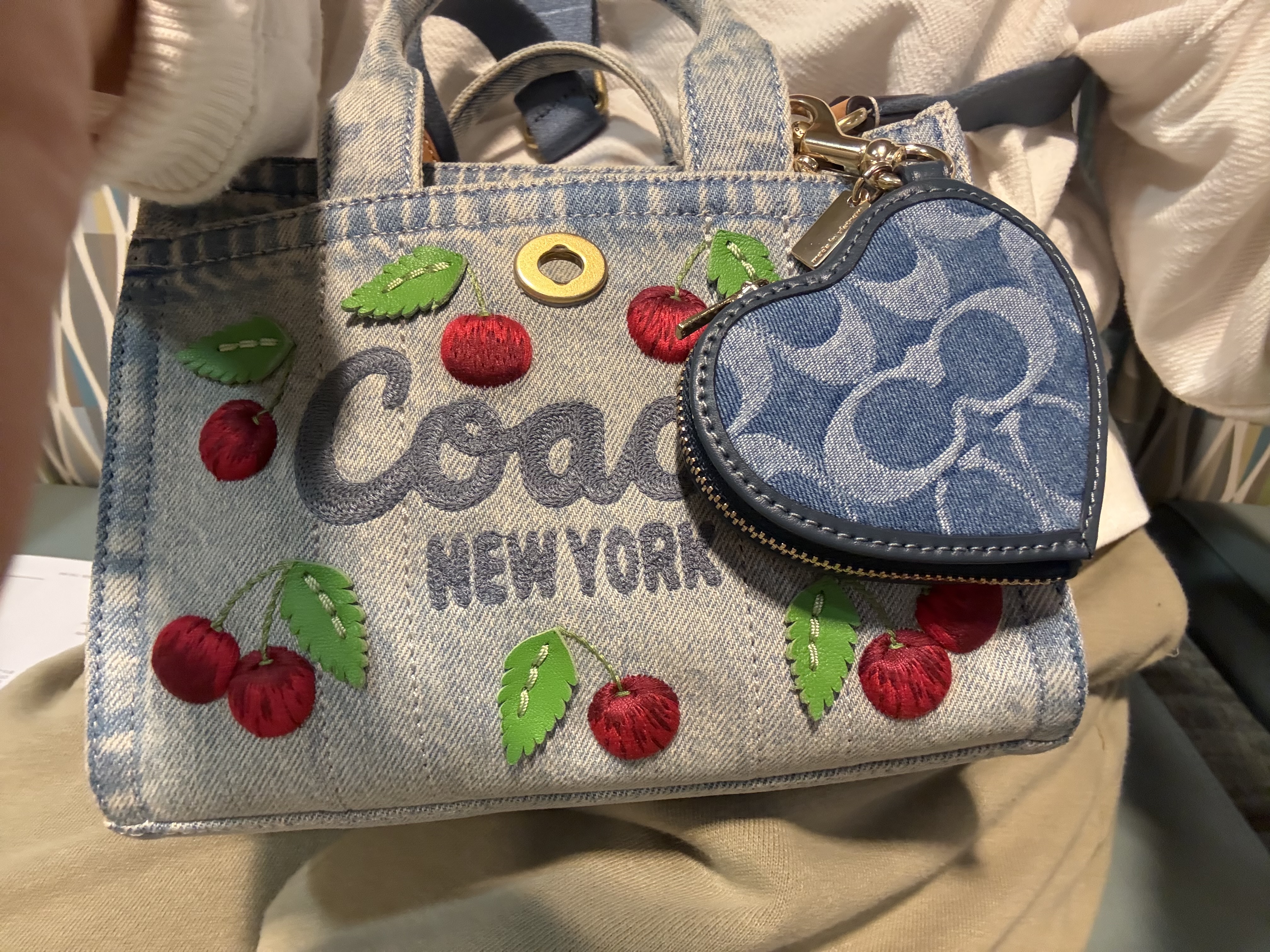 Heart Bag Charm In Signature Denim | Accessories | Coach | COACH®