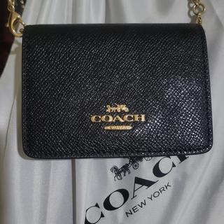 小物 coach mini wallet signature BLACK y2k Mini Wallet On A Chain In Signature Jacquard With Floral