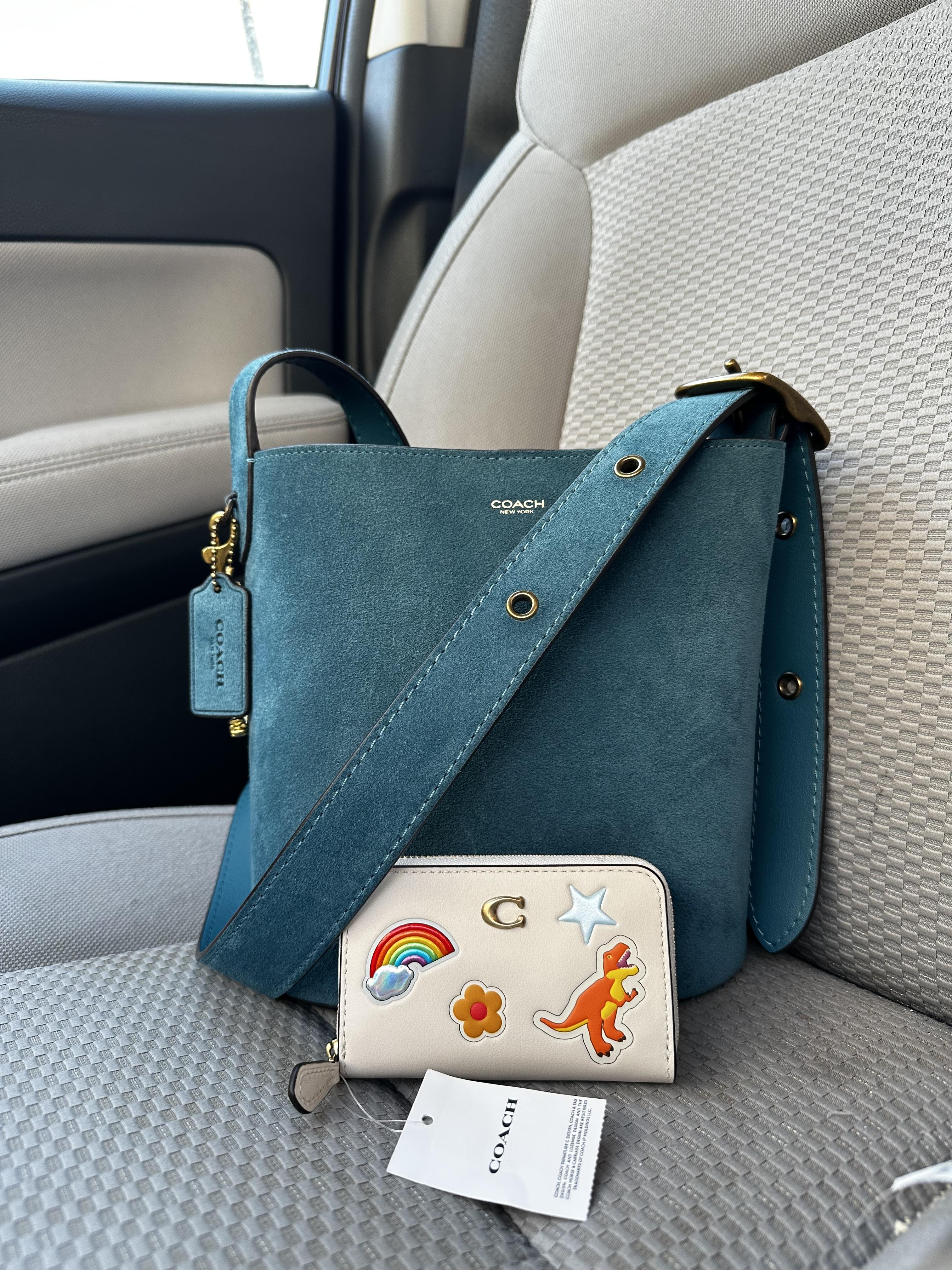 Essential Small Zip Around Card Case In Crystal Signature Jacquard