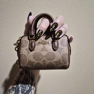 Mini Rowan Bag Charm In Signature Canvas | COACH®