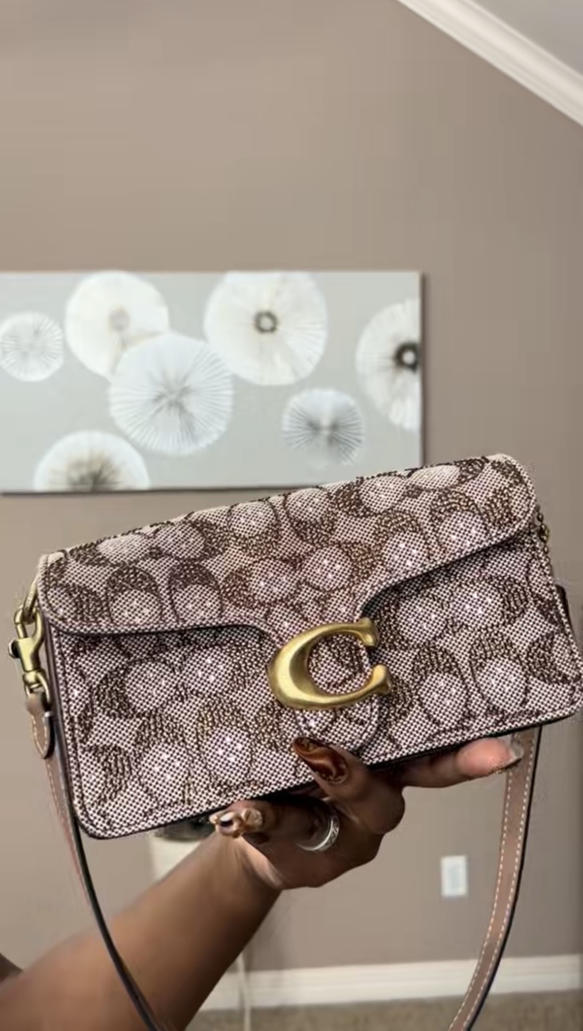 Soft Tabby Shoulder Bag 20 In Crystal Signature Jacquard | COACH®