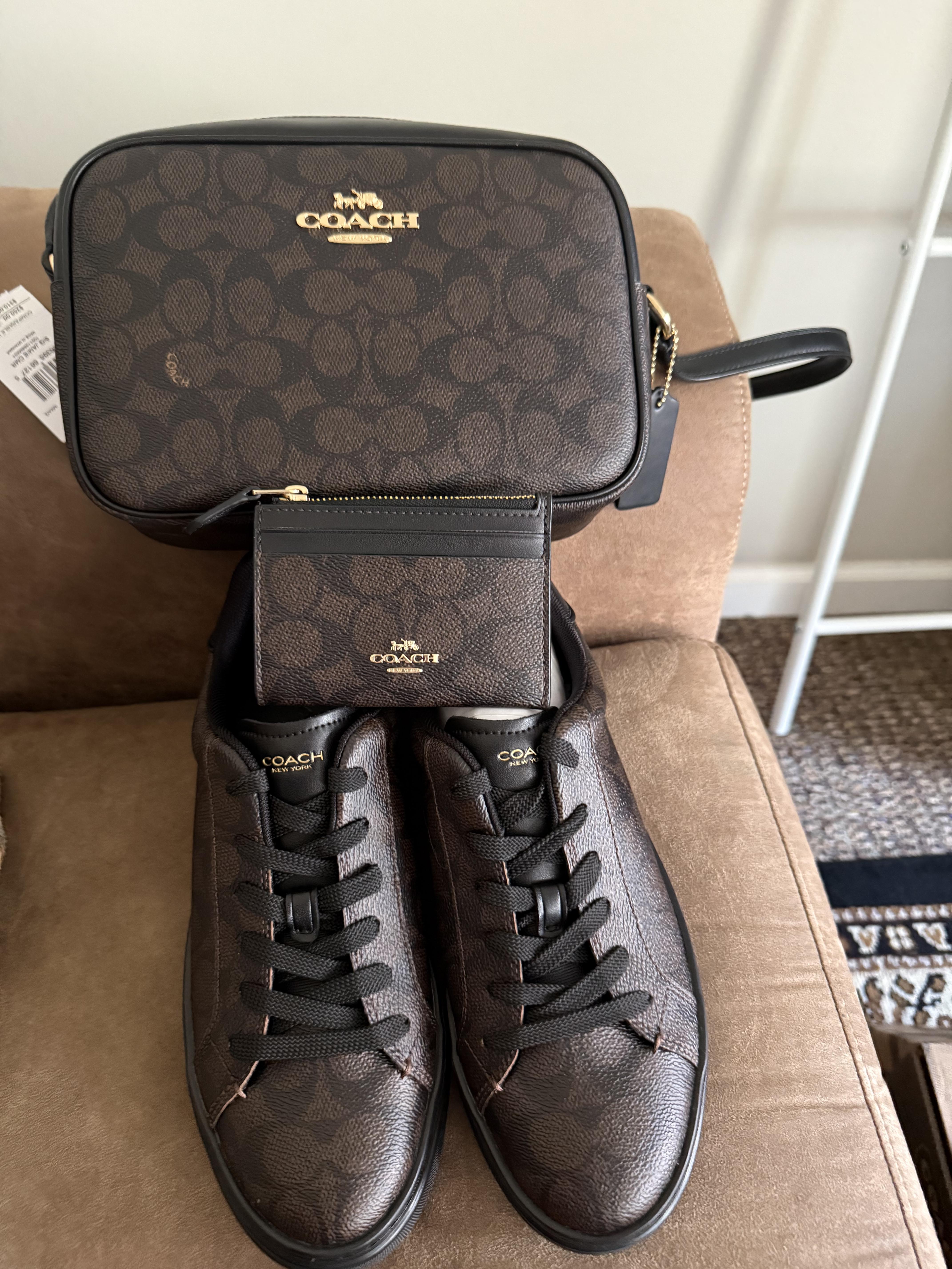 Coach X Peanuts High Line Sneaker In Signature Canvas With Snoopy