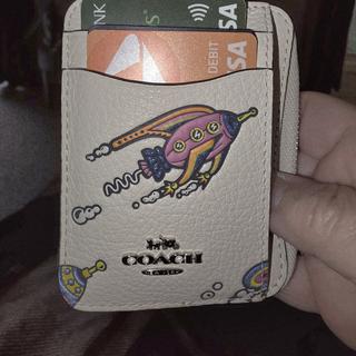 Cosmic Coach Zip Card Case With Rocket | COACH®