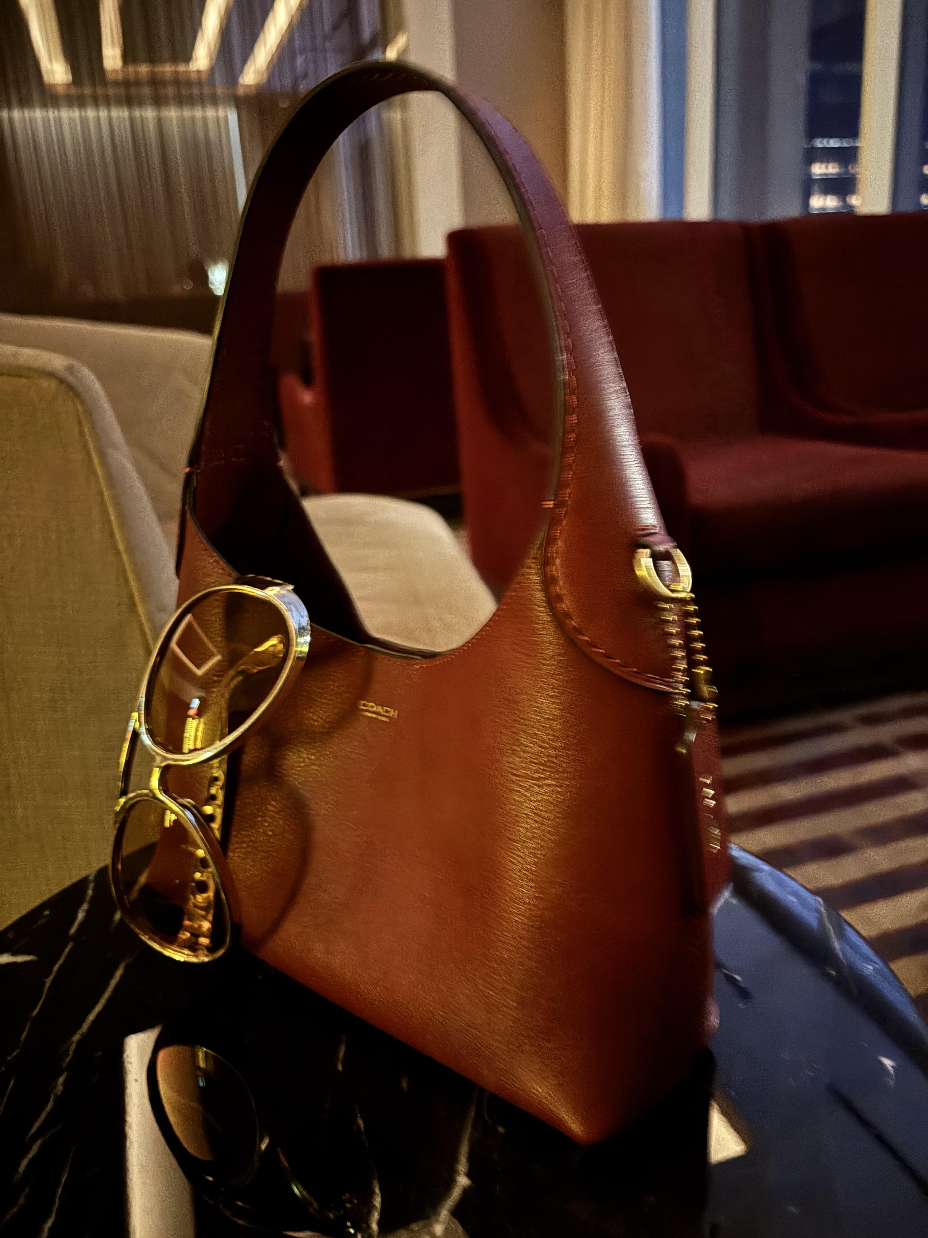 ✨美品✨Coach ショルダーバッグ12223 ブラウン/ゴールド Brooklyn 
