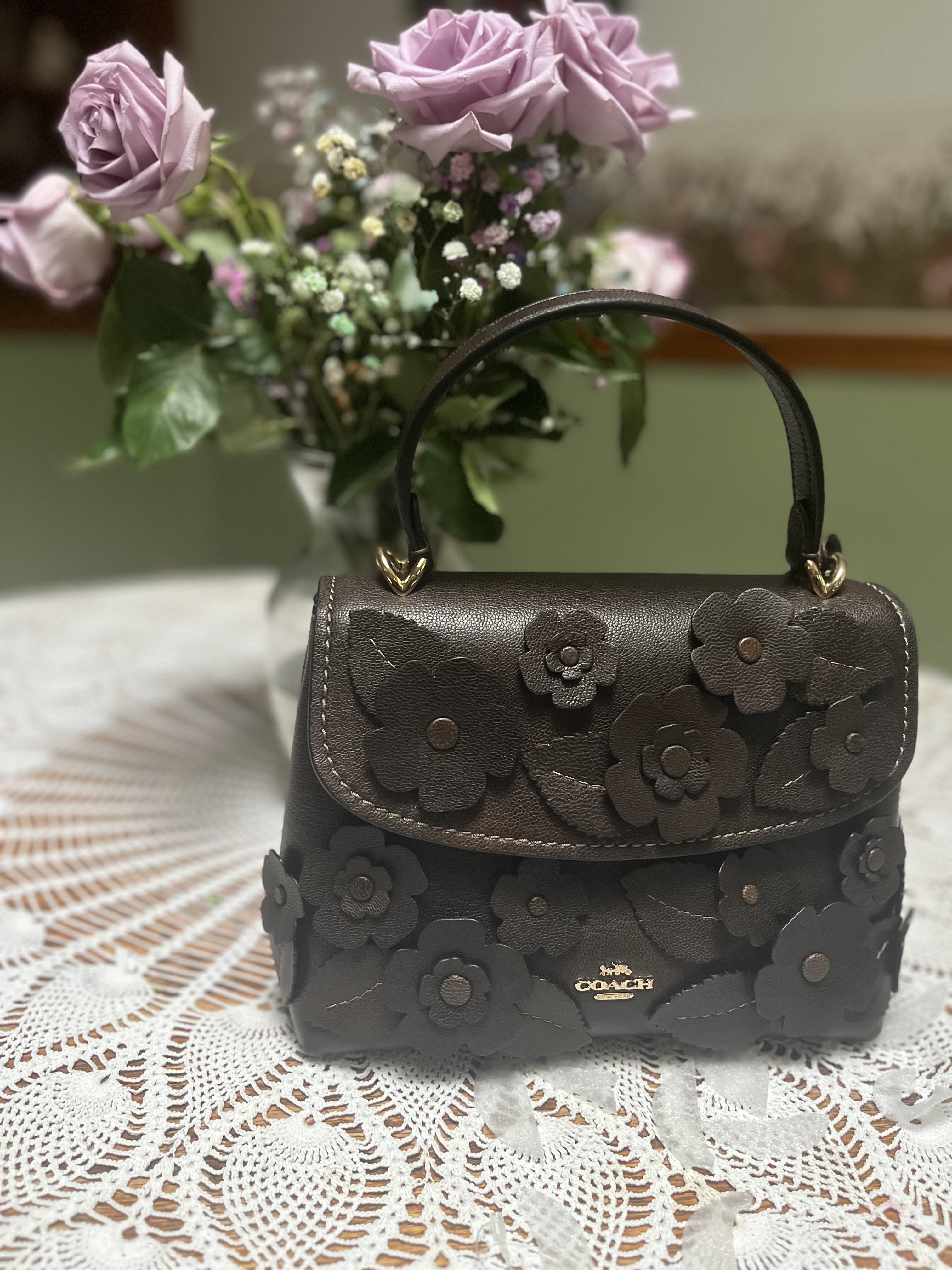 Emory Top Handle Bag With Floral Applique | Bags | Coach | COACH®