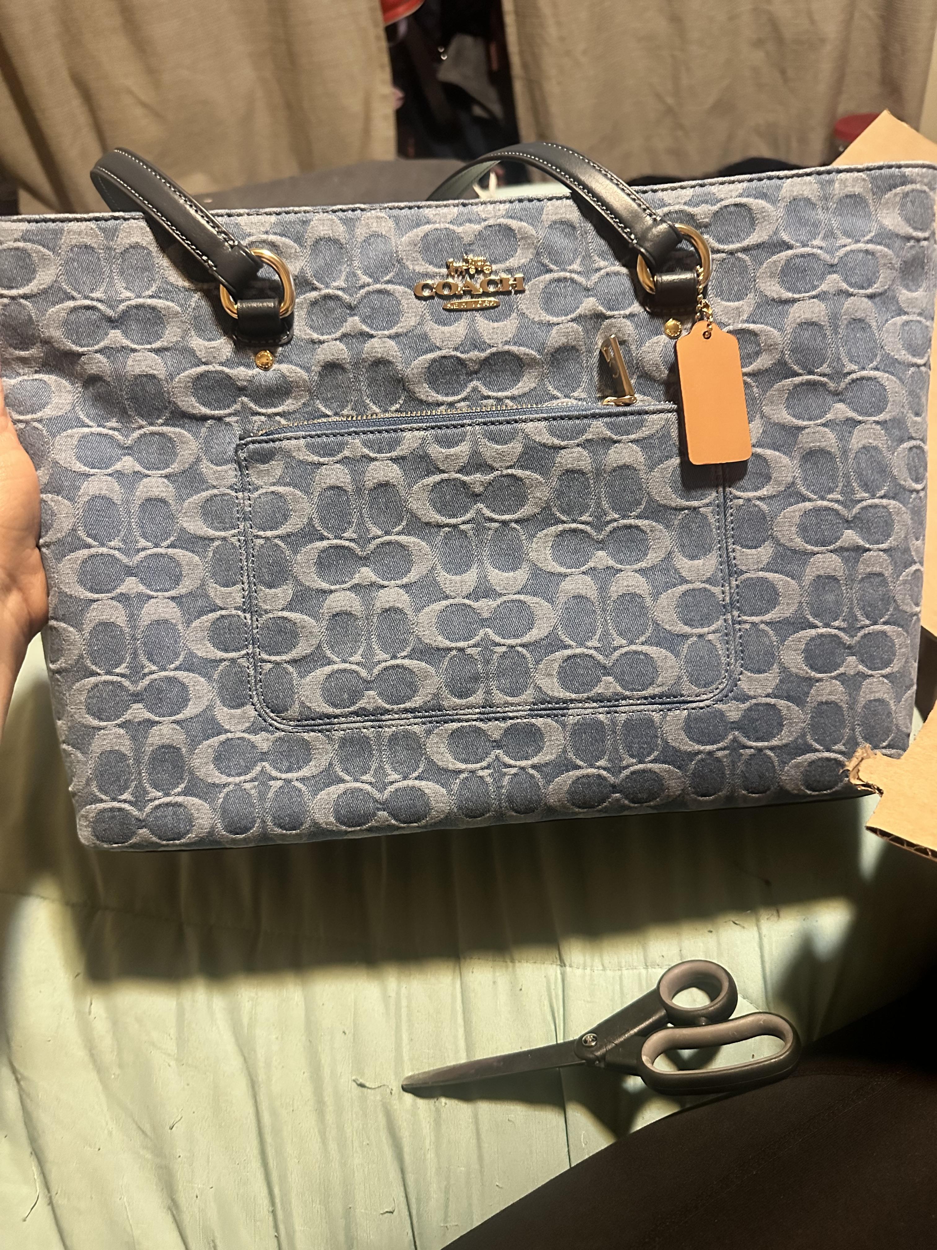 Station Tote Bag In Signature Denim | Bags | Coach | COACH® Station Tote Bag In Signature Denim | Bags | Coach | COACH®