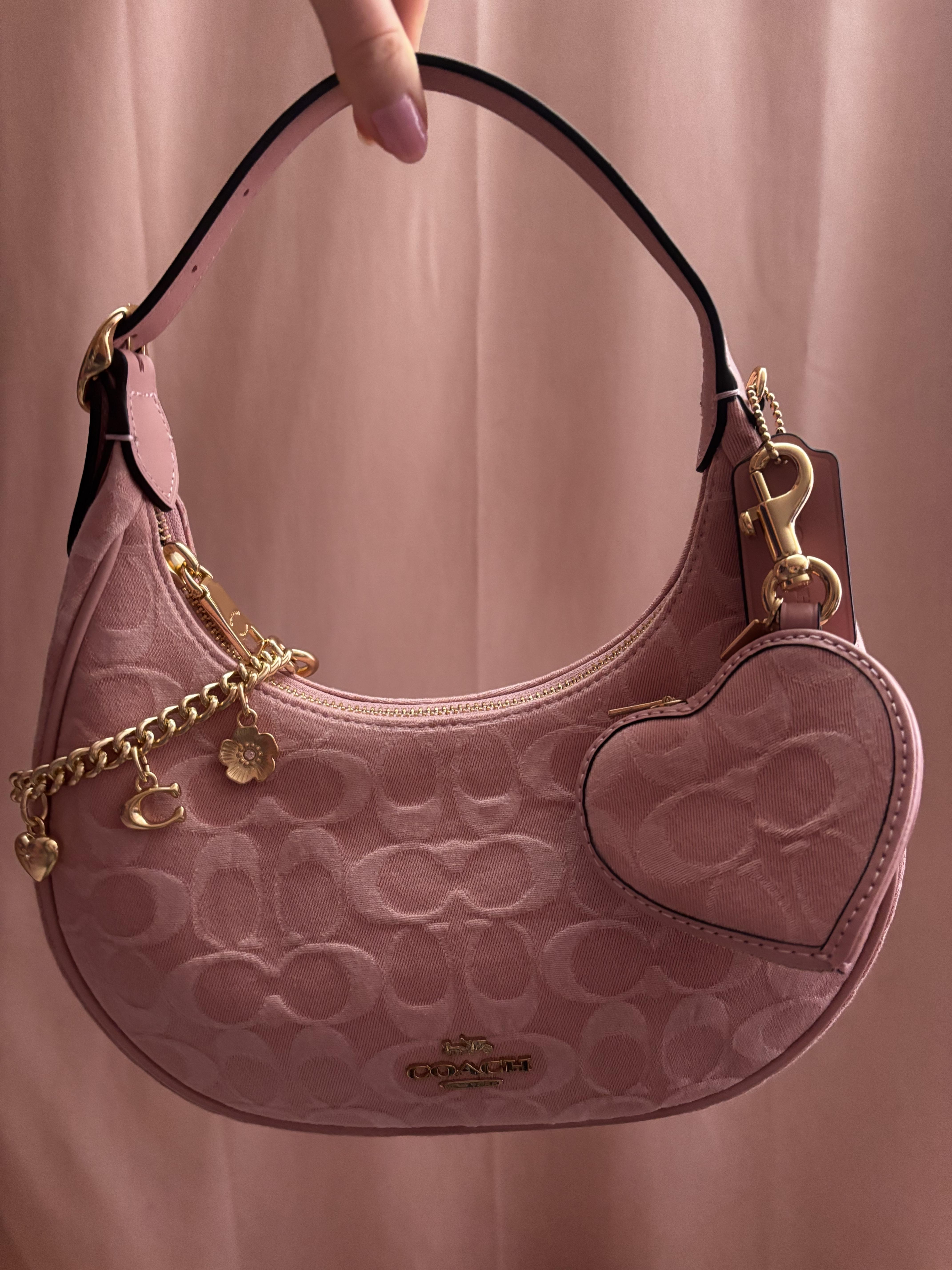 Heart Bag Charm In Signature Denim | COACH®