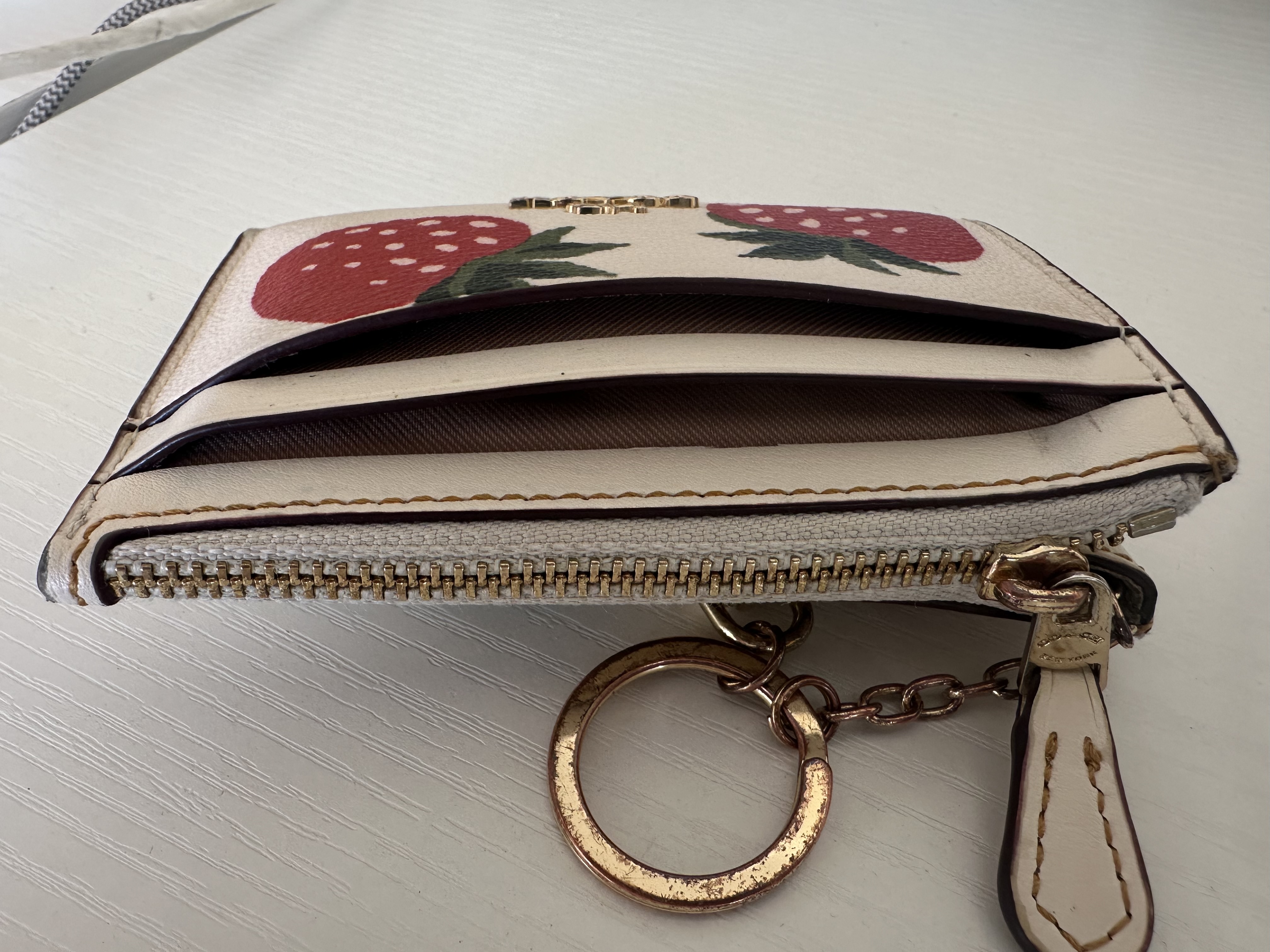 Mini Skinny Id Case With Leopard Print | COACH®