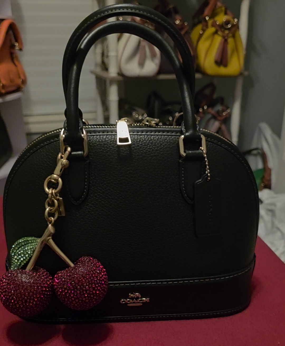 Large Crystal Cherry Bag Charm | Accessories | Coach | COACH®