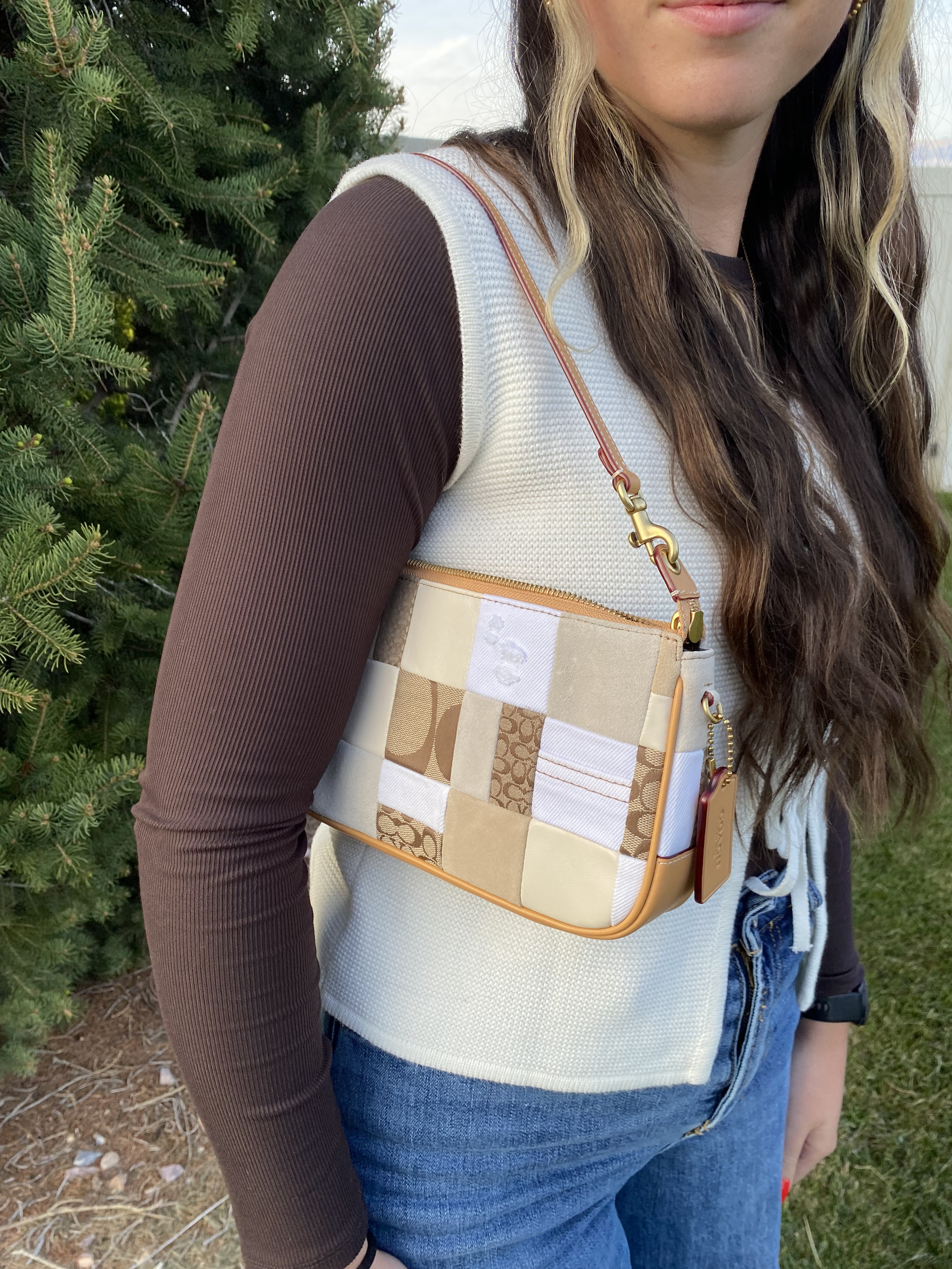 Restored Plaza Bag 25 With Patchwork | COACH®