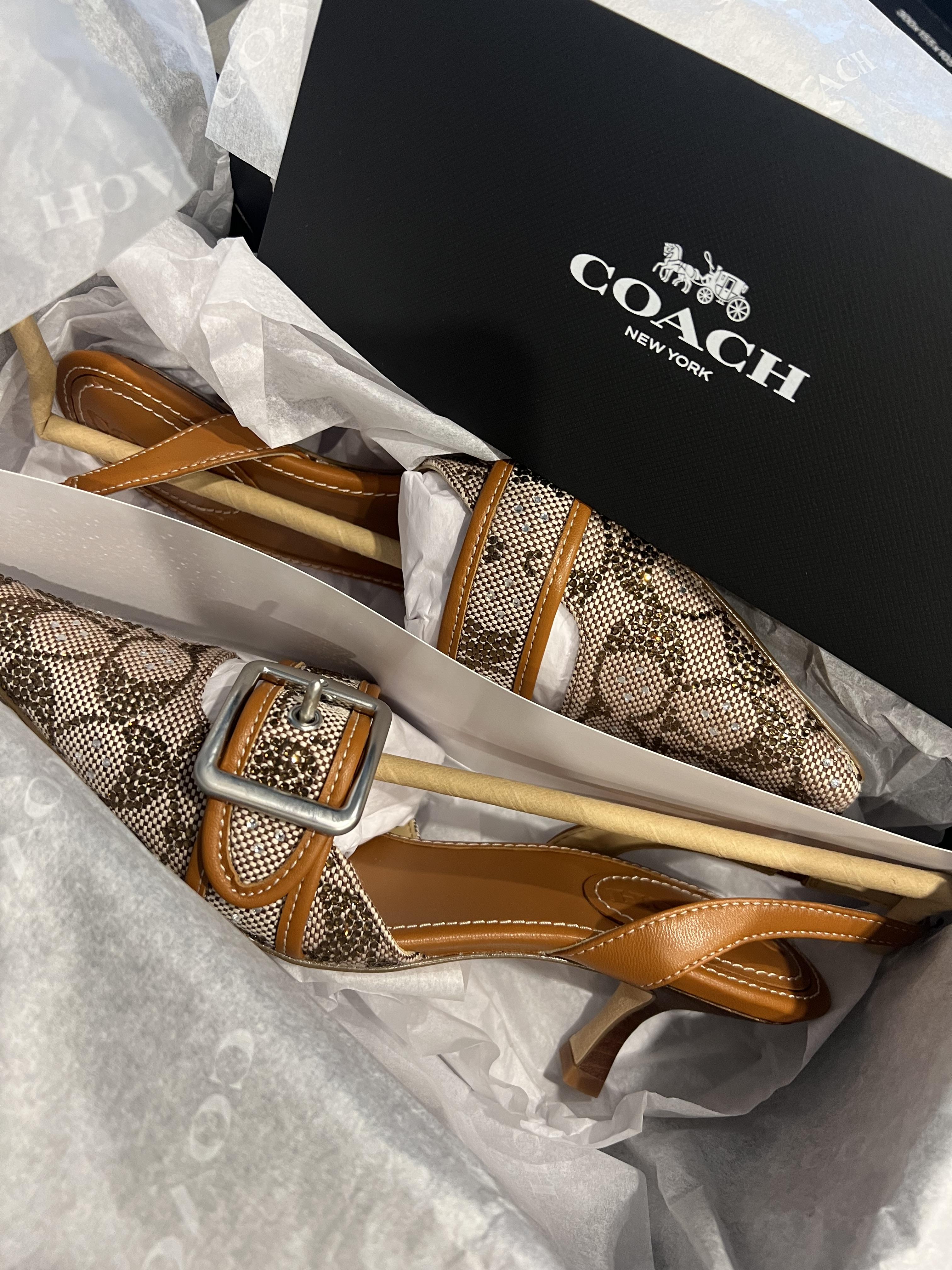COACH  2way マーゴット Margot Slingback In Crystal Signature Jacquard | Other Shoes