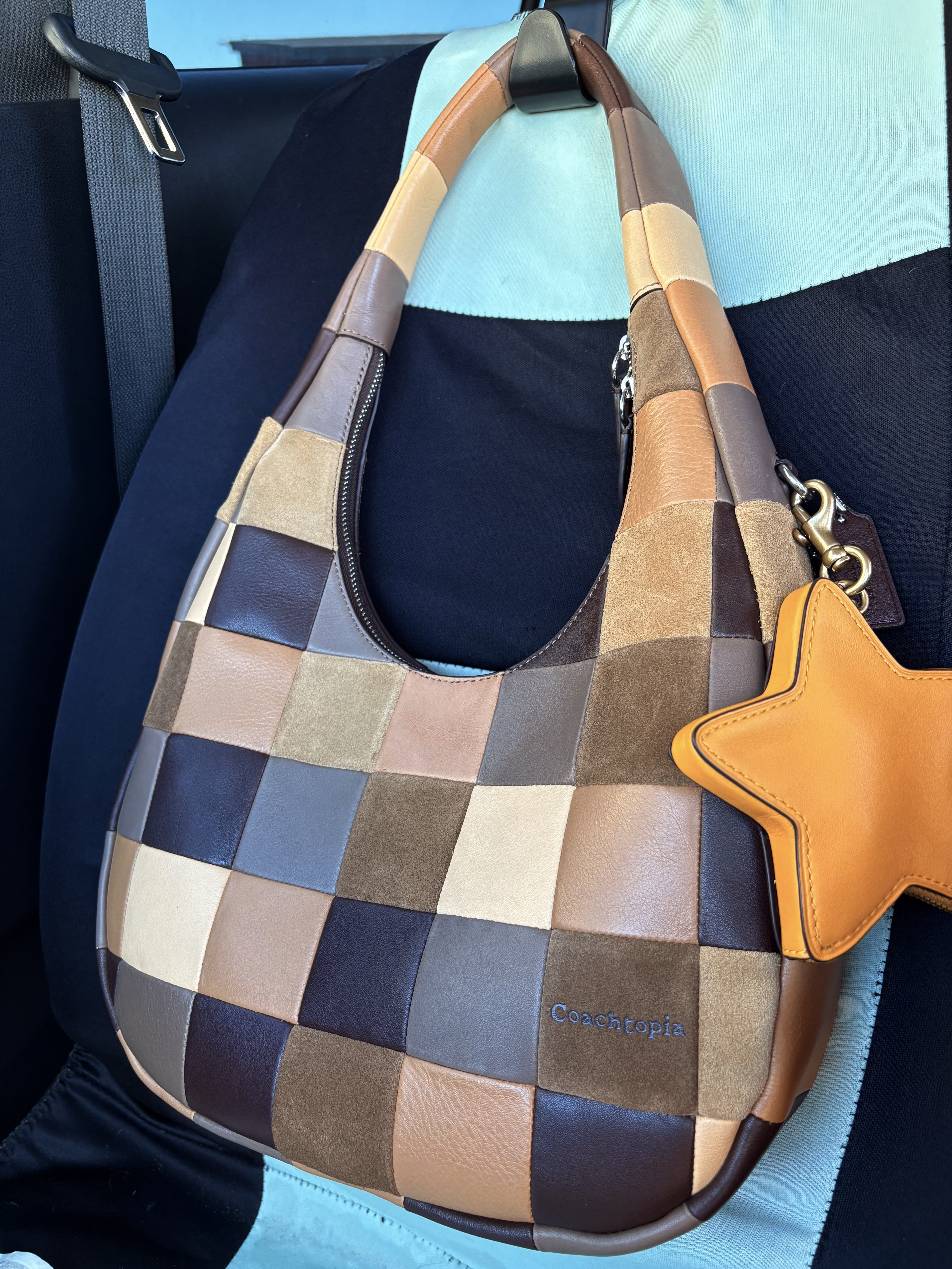 バッグ Patchwork Leather Crescent Shoulder Bag Alter/Ego Crescent Shoulder Bag | Bags | Coach | Coachtopia ™