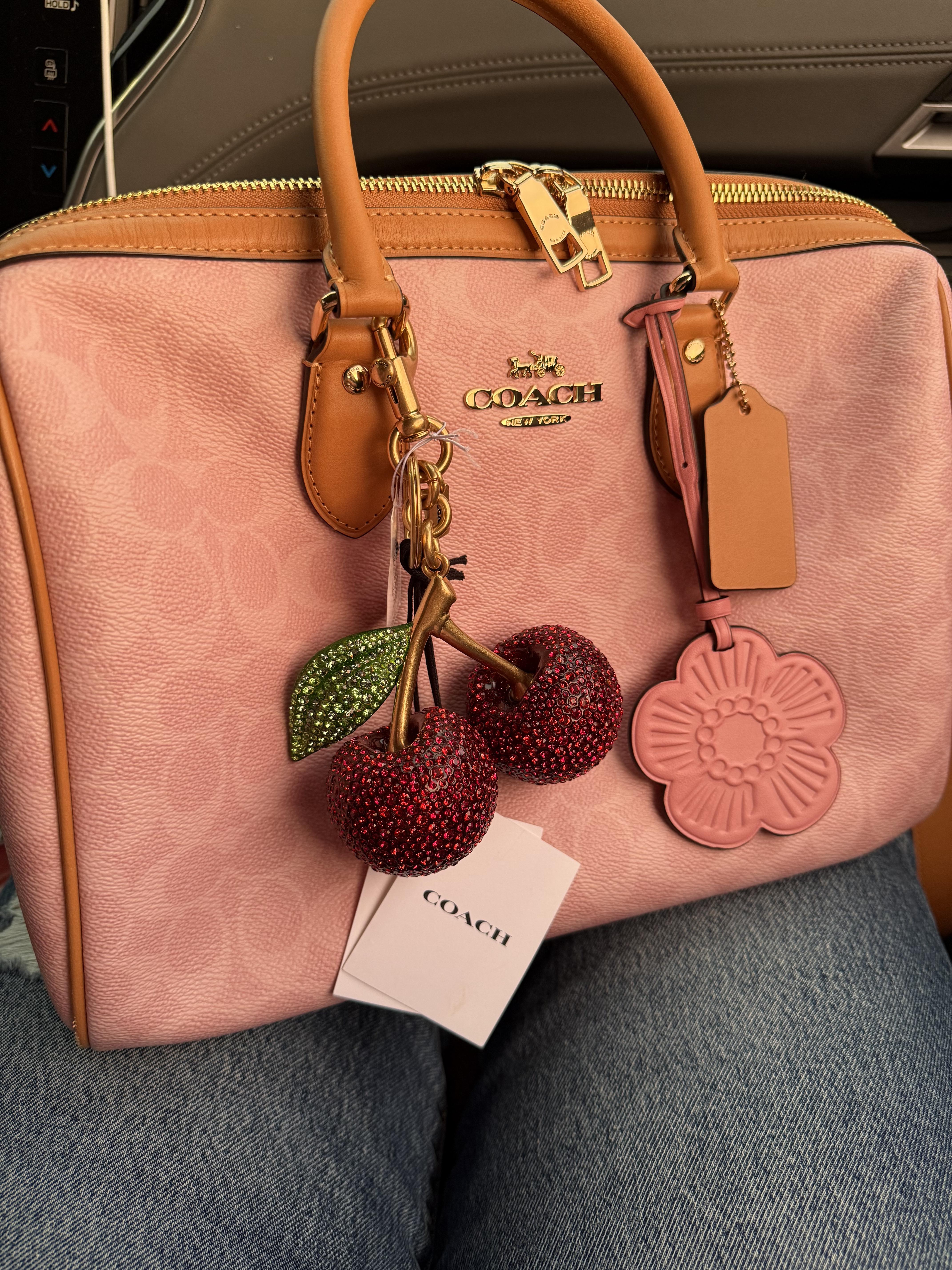 Large Crystal Cherry Bag Charm | Accessories | Coach | COACH®