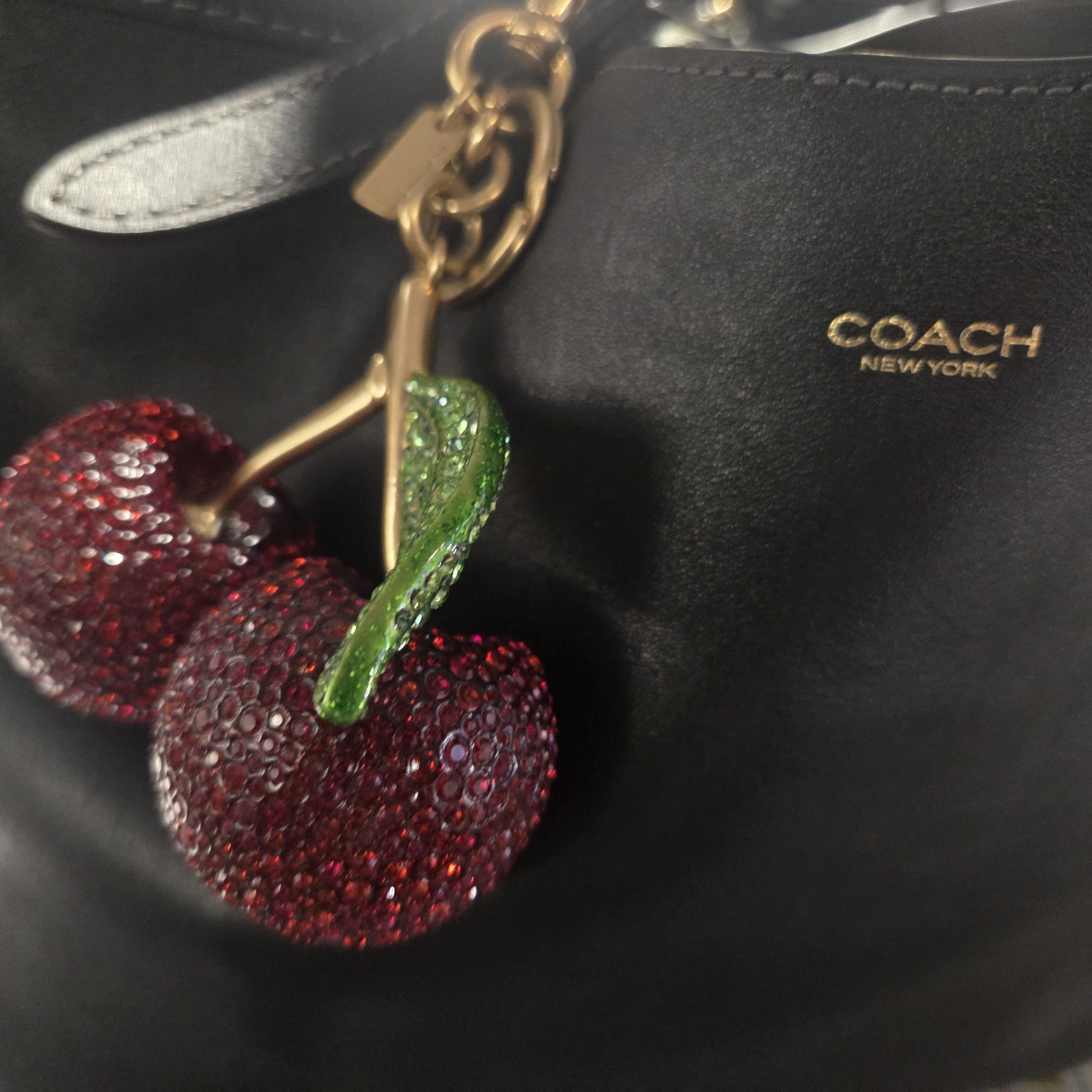 Large Crystal Cherry Bag Charm | Accessories | Coach | COACH®