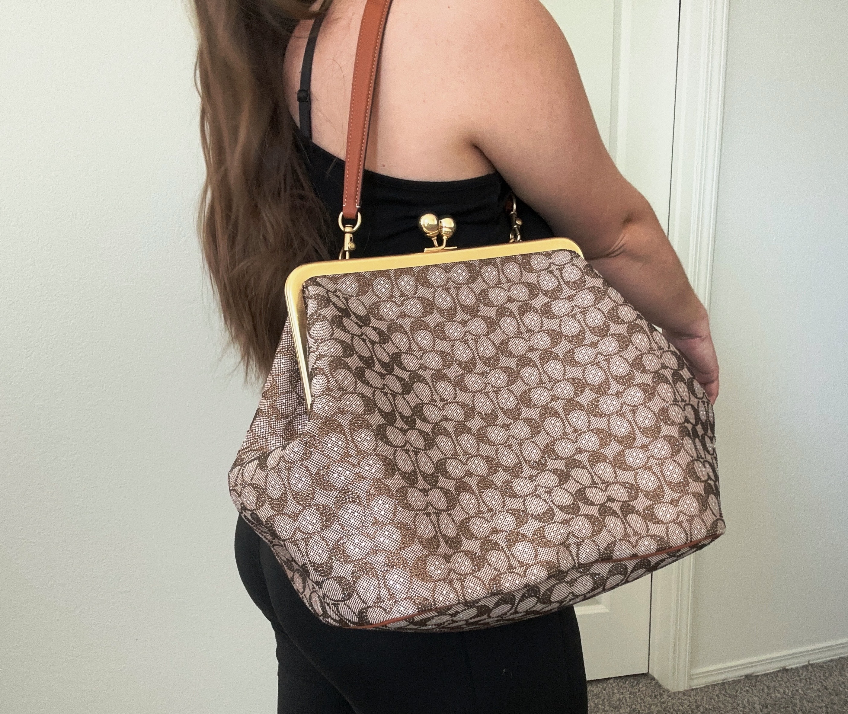 COACH® Large Kisslock Frame Bag