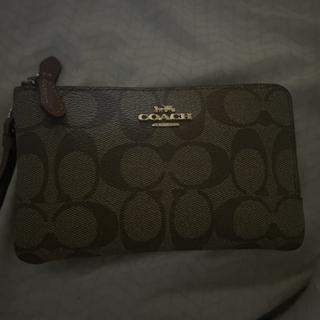 Double Corner Zip Wristlet In Colorblock Leather | COACH®