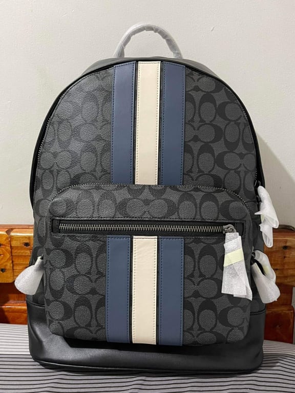 coach black panther backpack Coach │ Marvel West Backpack With Signature Canvas Detail And Black Panther