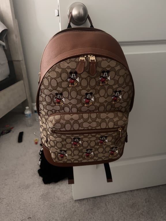 Disney X Coach West Backpack In Signature Canvas With Dumbo | COACH®
