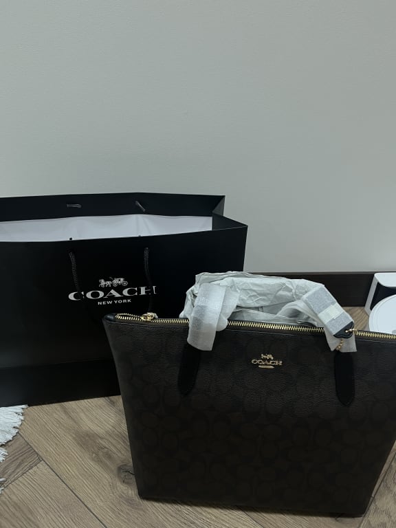 Zip Top Tote Bag In Signature Canvas | Bags | Coach | COACH®