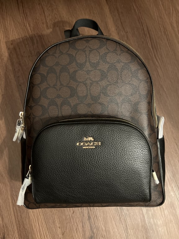 Large Court Backpack In Signature Canvas | Bags | Coach | COACH Large Court Backpack In Signature Canvas | Bags | Coach | COACH