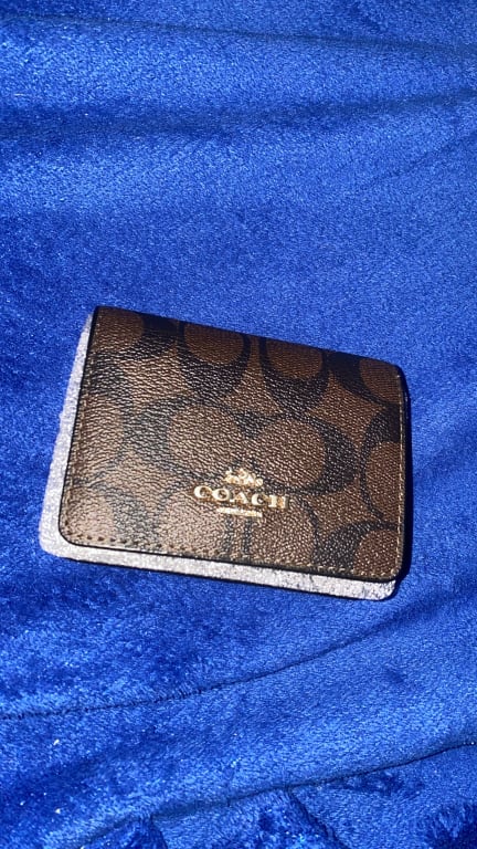 Mini Wallet In Signature Canvas With Kaffe Fassett Print | COACH®