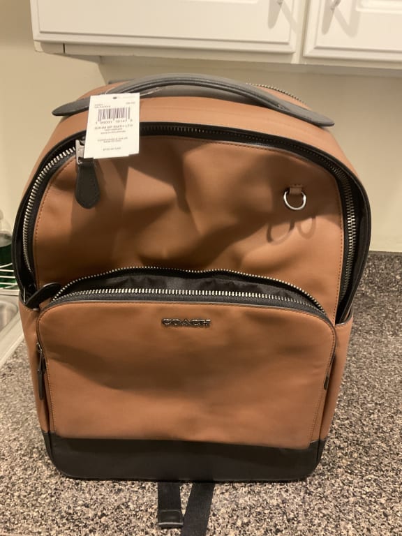 Graham Backpack In Colorblock Signature Canvas | COACH®