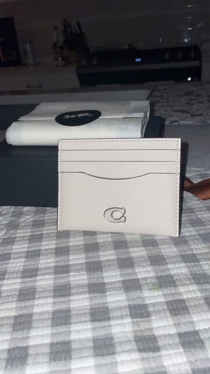 COACH グレー　カーキ　 ポーチ ケース付き　CAH95 cah95_dwp_a0