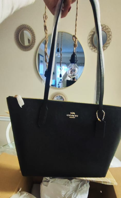 Zip Top Tote Bag In Signature Canvas | Bags | Coach | COACH®