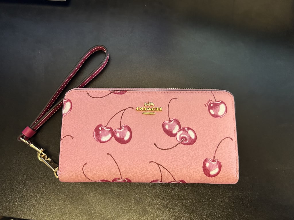 Coach X Jean Michel Basquiat Long Zip Around Wallet In Signature
