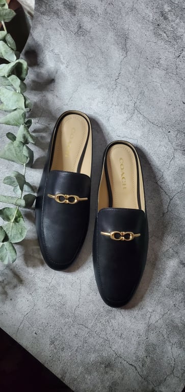 靴 COACH Serena Leather Slide Sienna Slide | COACH®