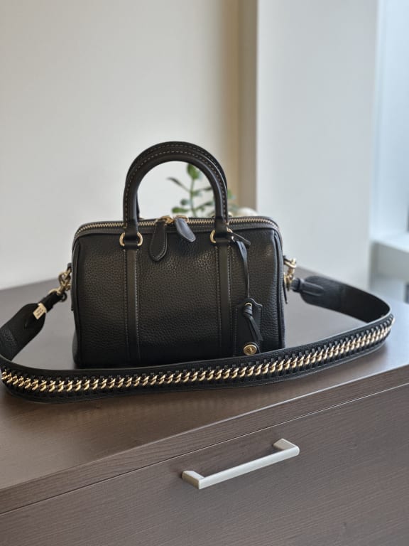 COACH® | Ruby Satchel 25 In Colorblock With Snakeskin Detail