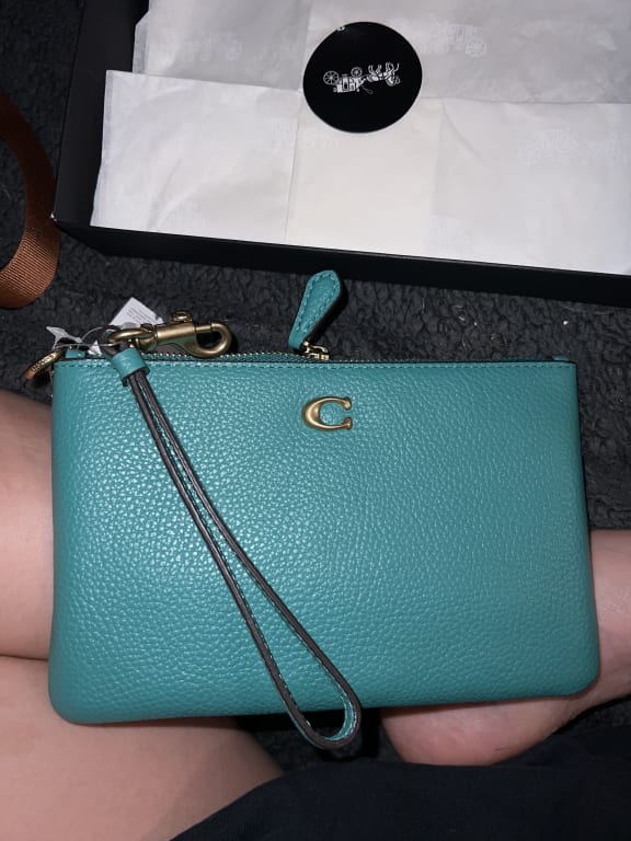 Essential Small Wristlet With Heart Print | Bags | Coach | COACH®