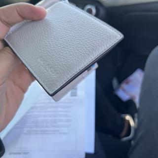 Slim Money Clip Billfold Wallet In Signature Canvas | Wallets