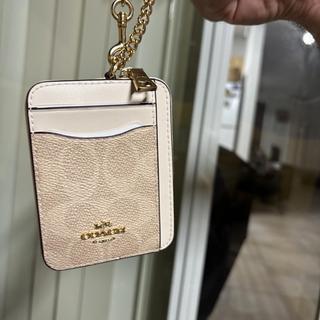 Zip Card Case In Signature Canvas With Charm | Wallets | Coach