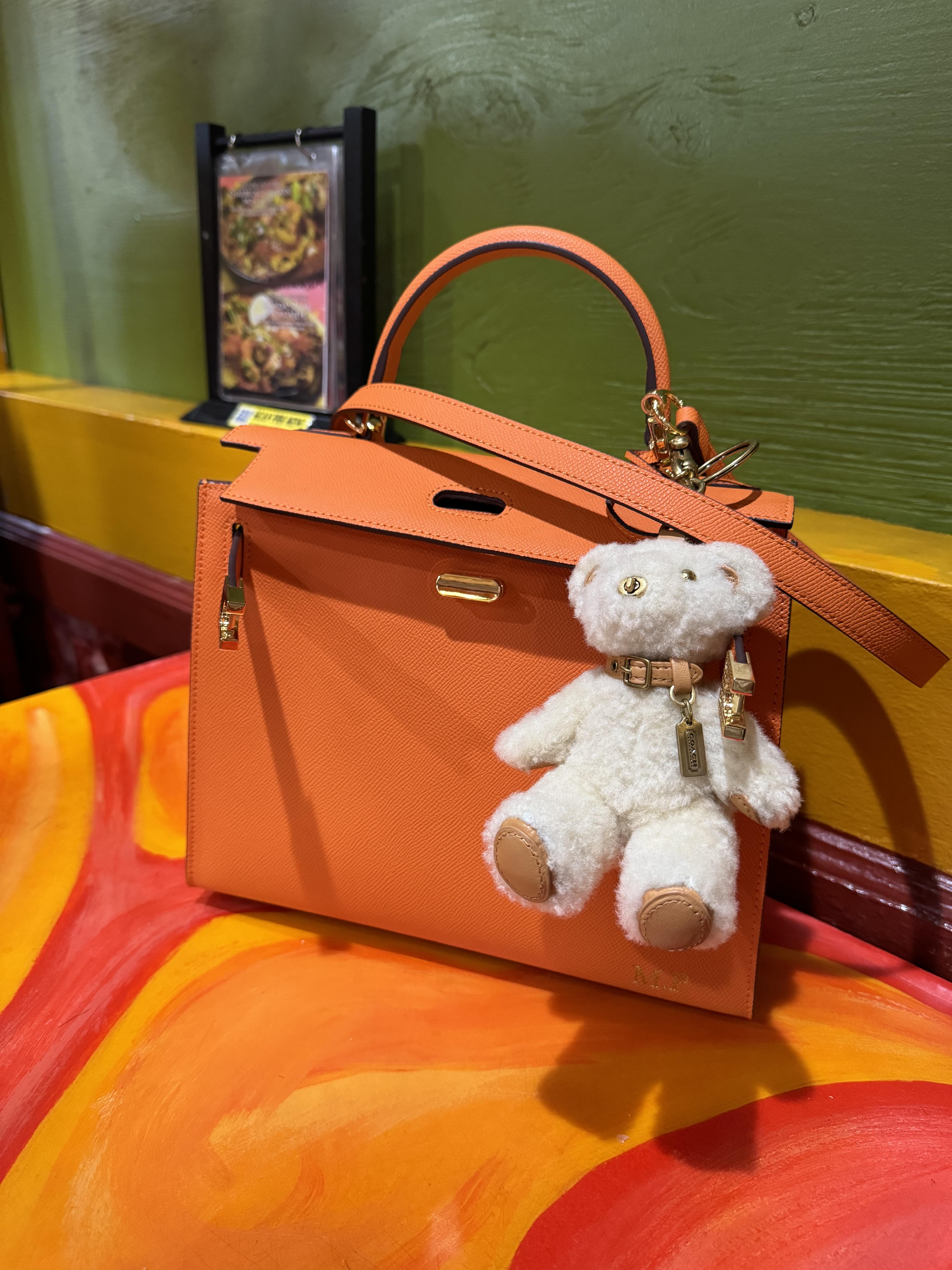 COACH® | Bear Bag Charm In Shearling