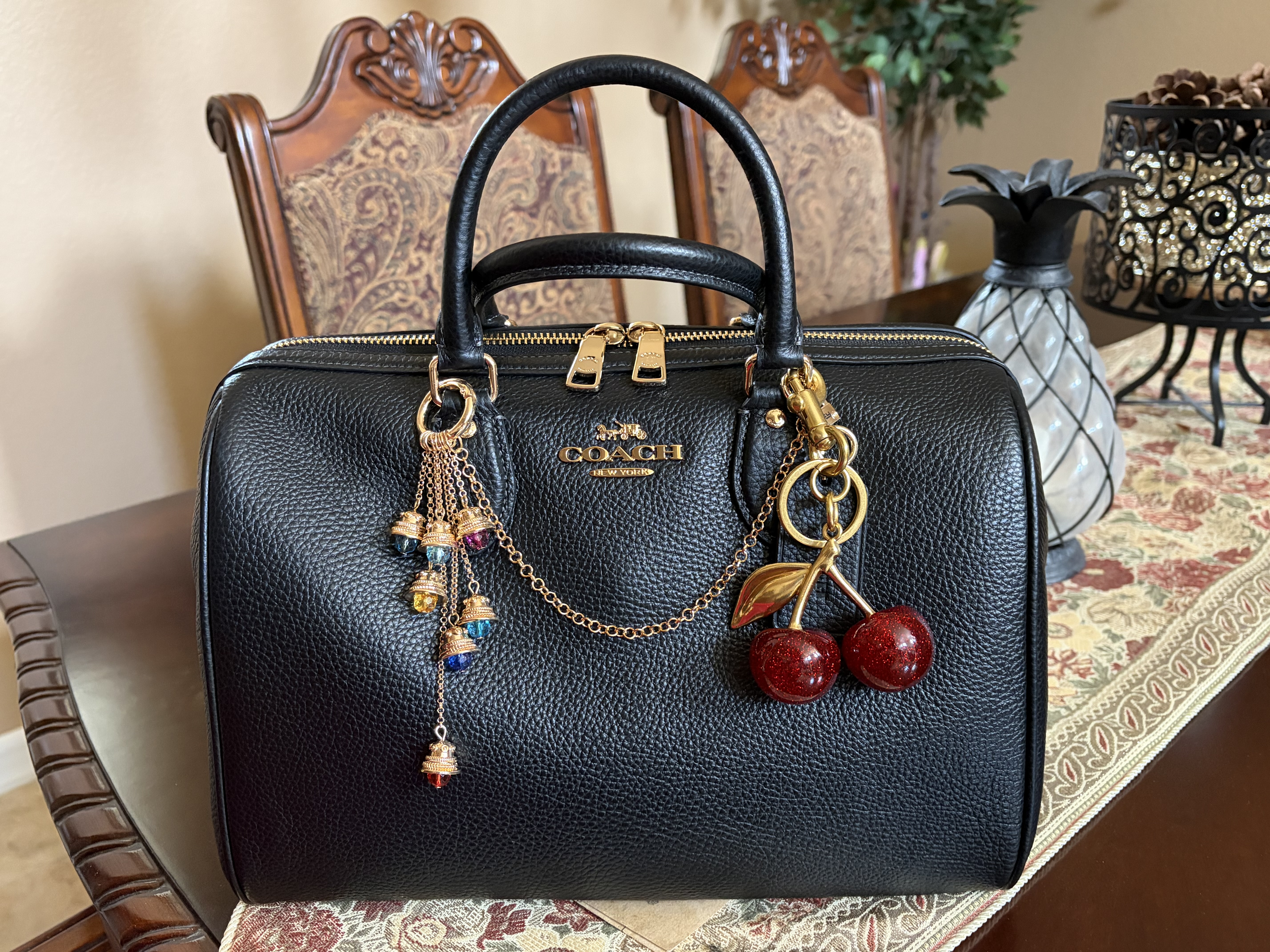 Rowan Large Satchel Bag In Signature Leather | Bags | Coach | COACH®