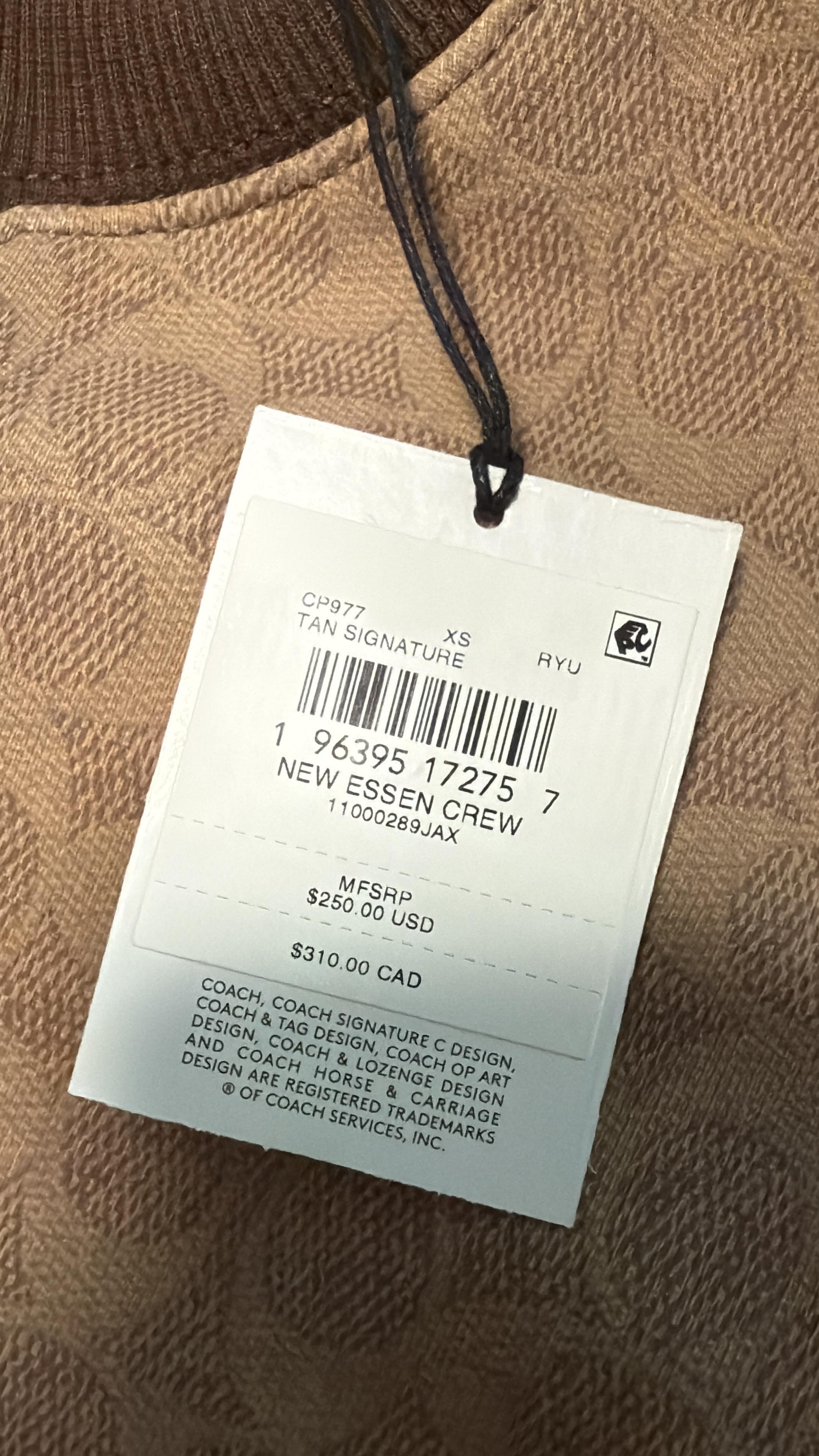 値下げ！新品！COACH コーチ SIGNATURE SWEATSHIRT COACH® Outlet | Sporty Signature Boyfriend Crewneck Sweatshirt