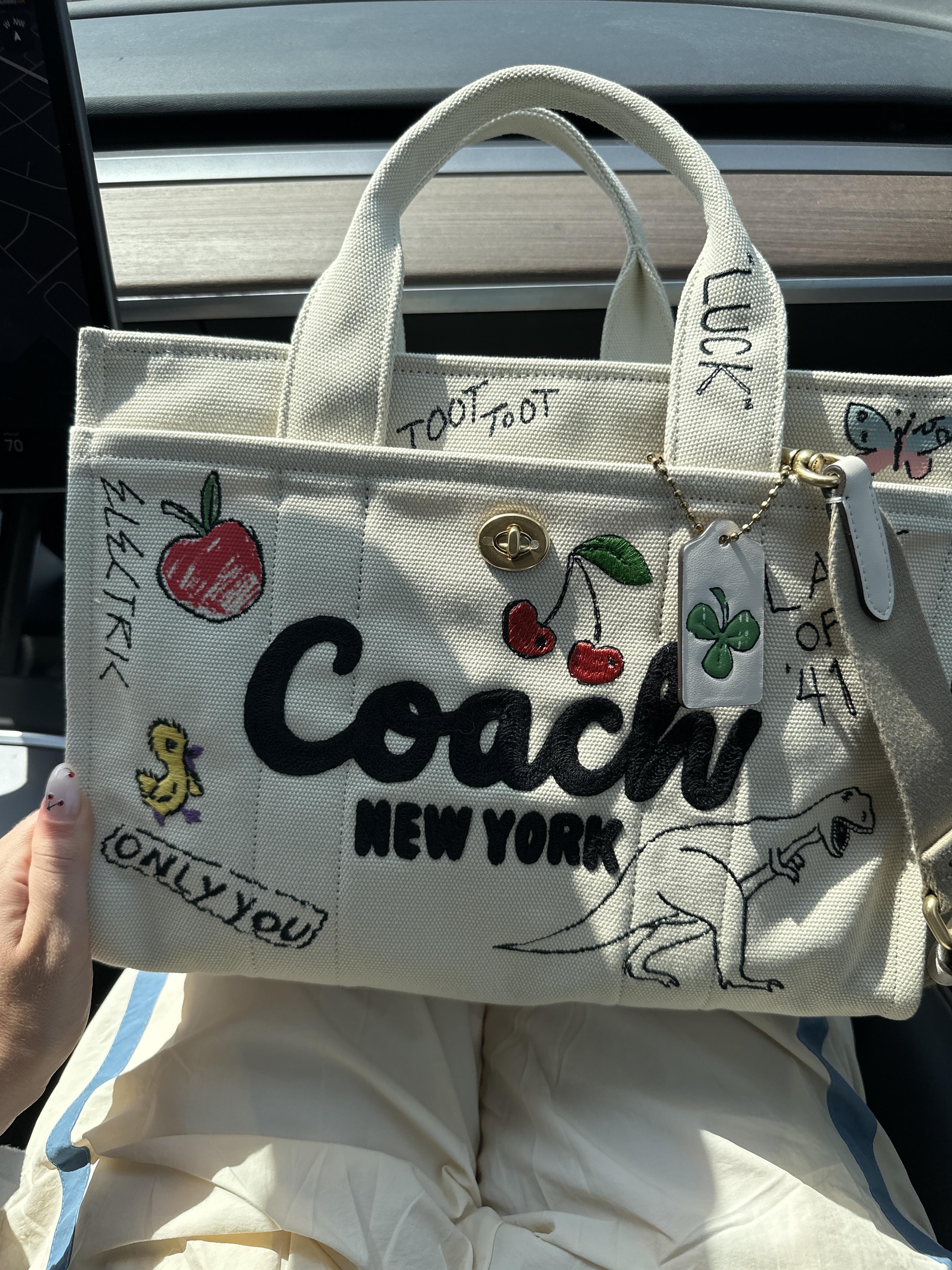 COACH® | Cargo Tote Bag With Floral Print