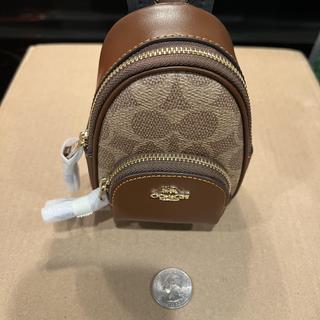 Mini Court Backpack Bag Charm In Signature Canvas | Accessories
