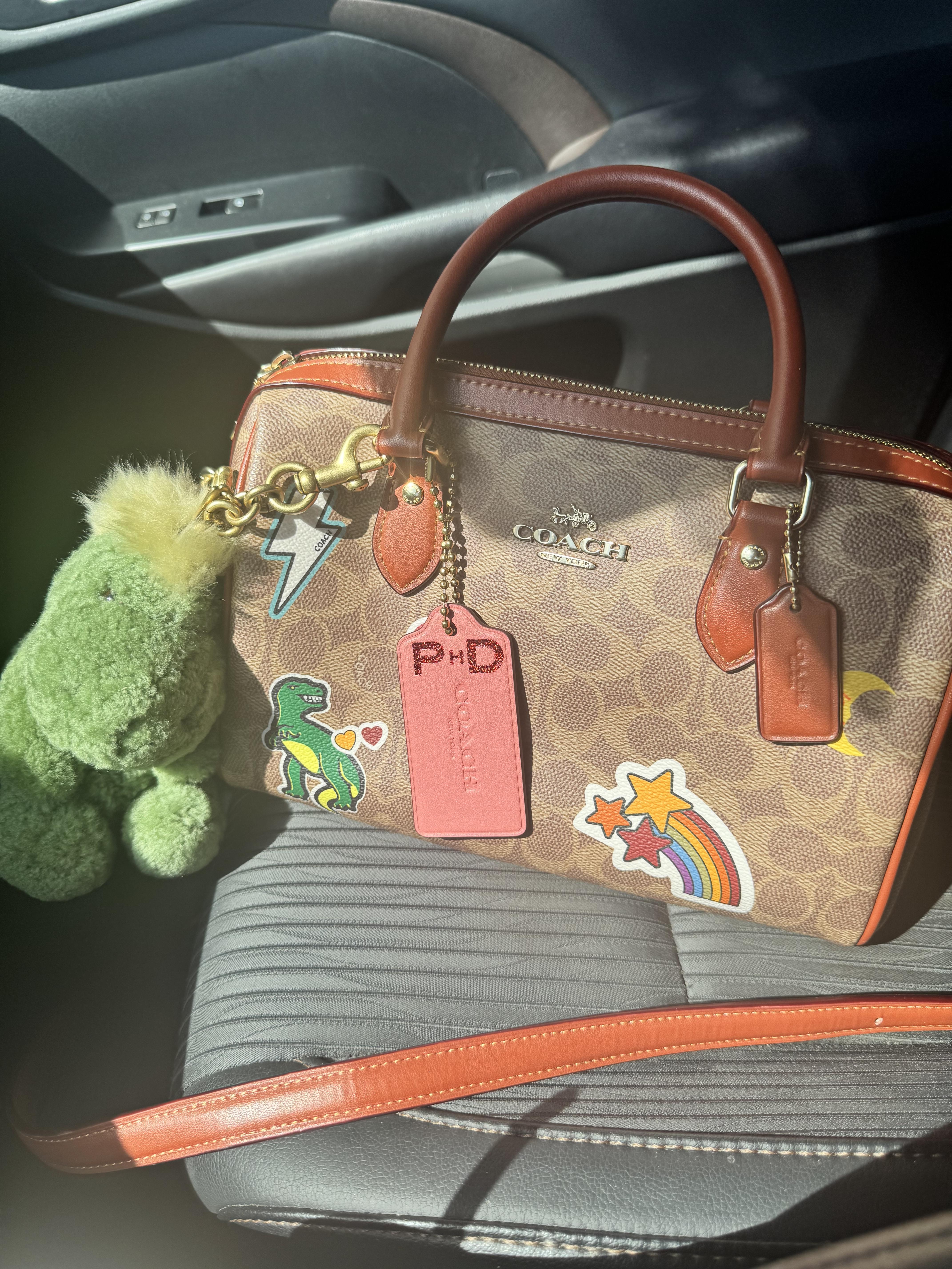 Little Rexy Bag Charm In Shearling | Accessories | Coach | COACH®