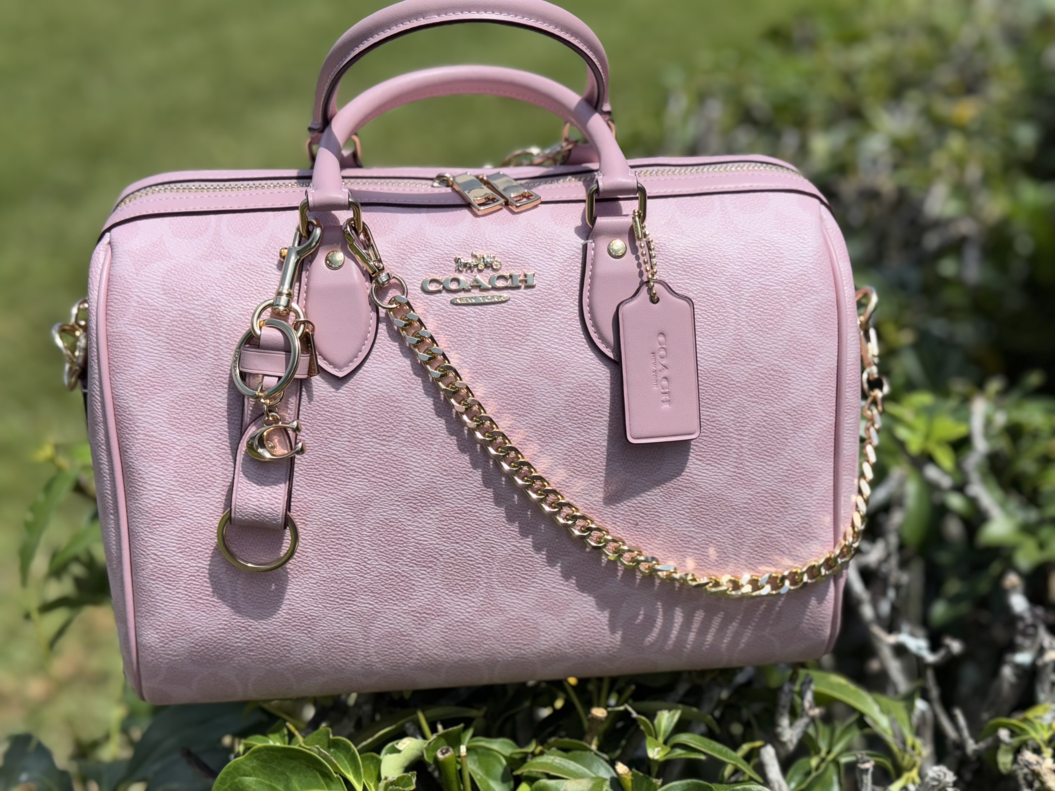Trigger Snap Bag Charm In Signature Canvas | Accessories | Coach