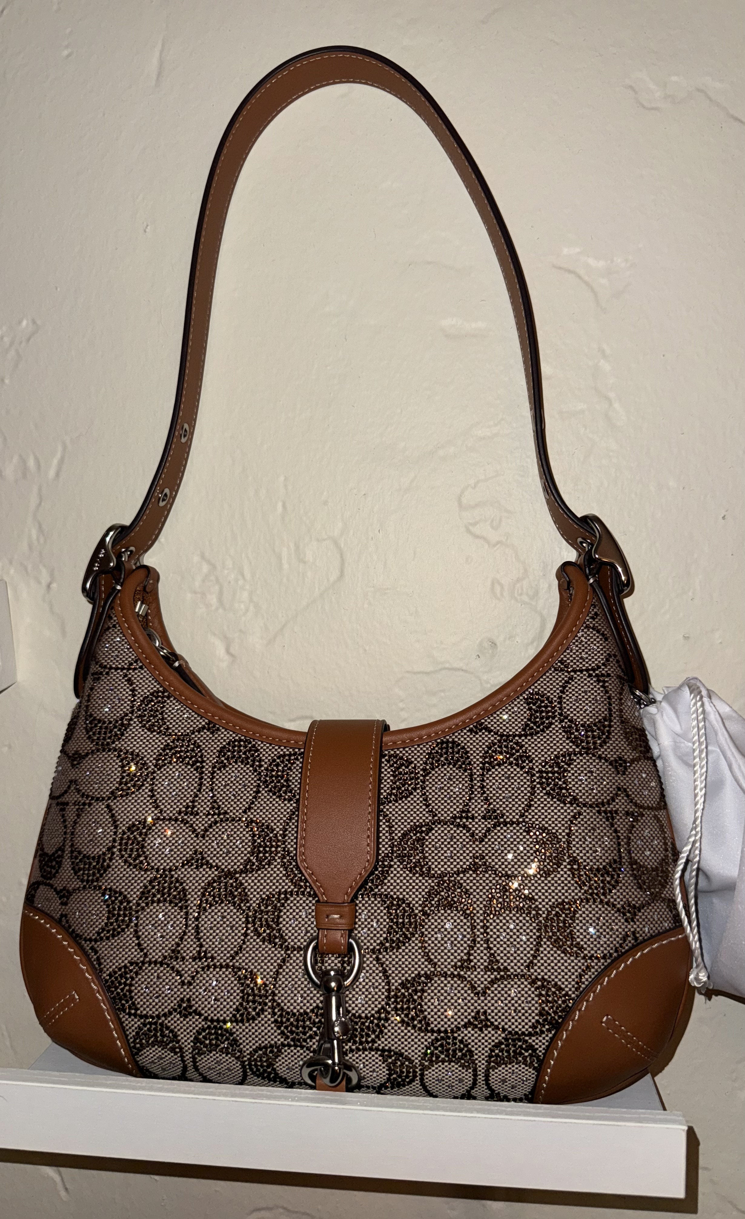 バッグ Coach Hampton Ergo Leather Hobo Bag Ltd. Amazon.com: COACH Hamptons HOBO, Black : Clothing, Shoes