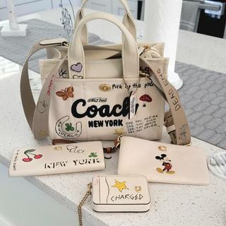 Disney X Coach Cargo Tote Bag 26 With Mickey Mouse In Regenerative