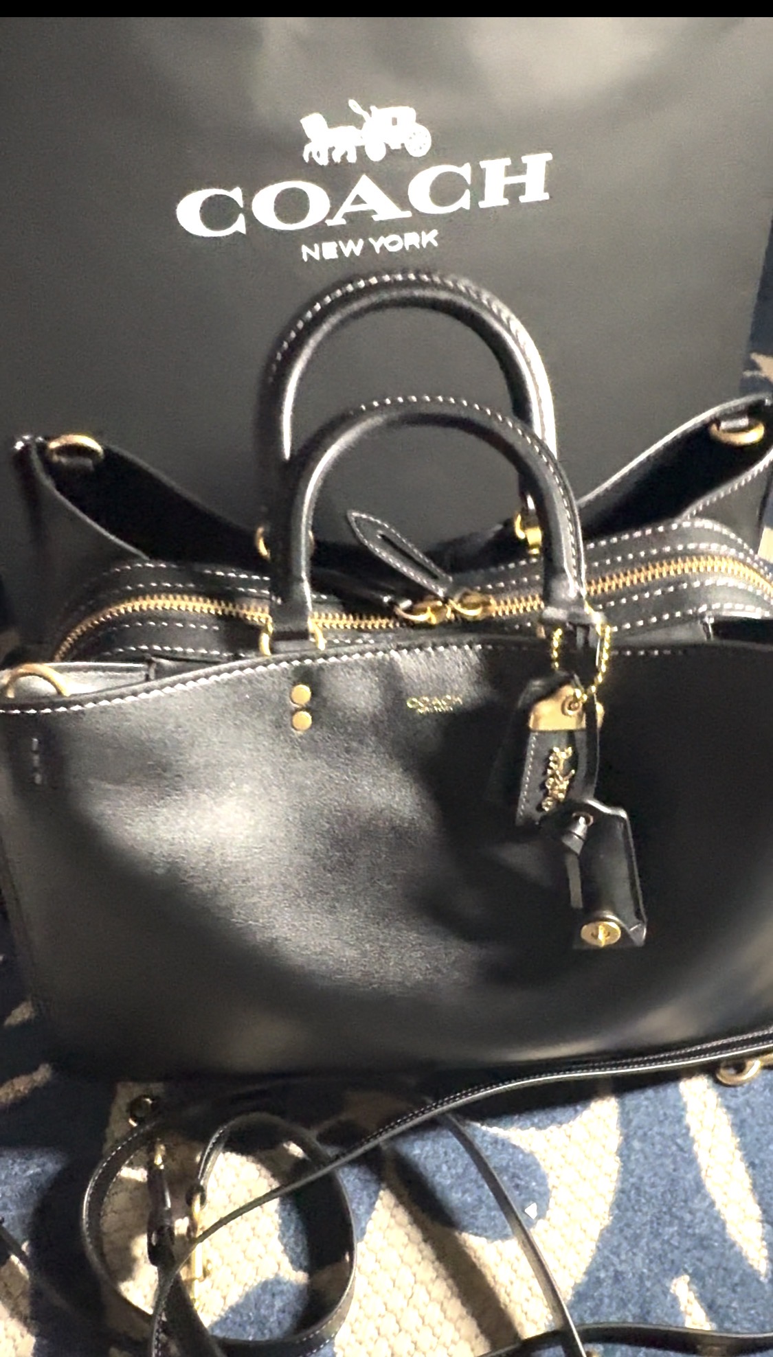 Rogue Bag 40 In Loved Leather With Charms | COACH®