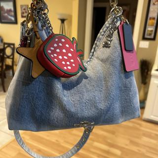 Laurel Shoulder Bag In Loved Denim With Charms | Bags | Coach | COACH®
