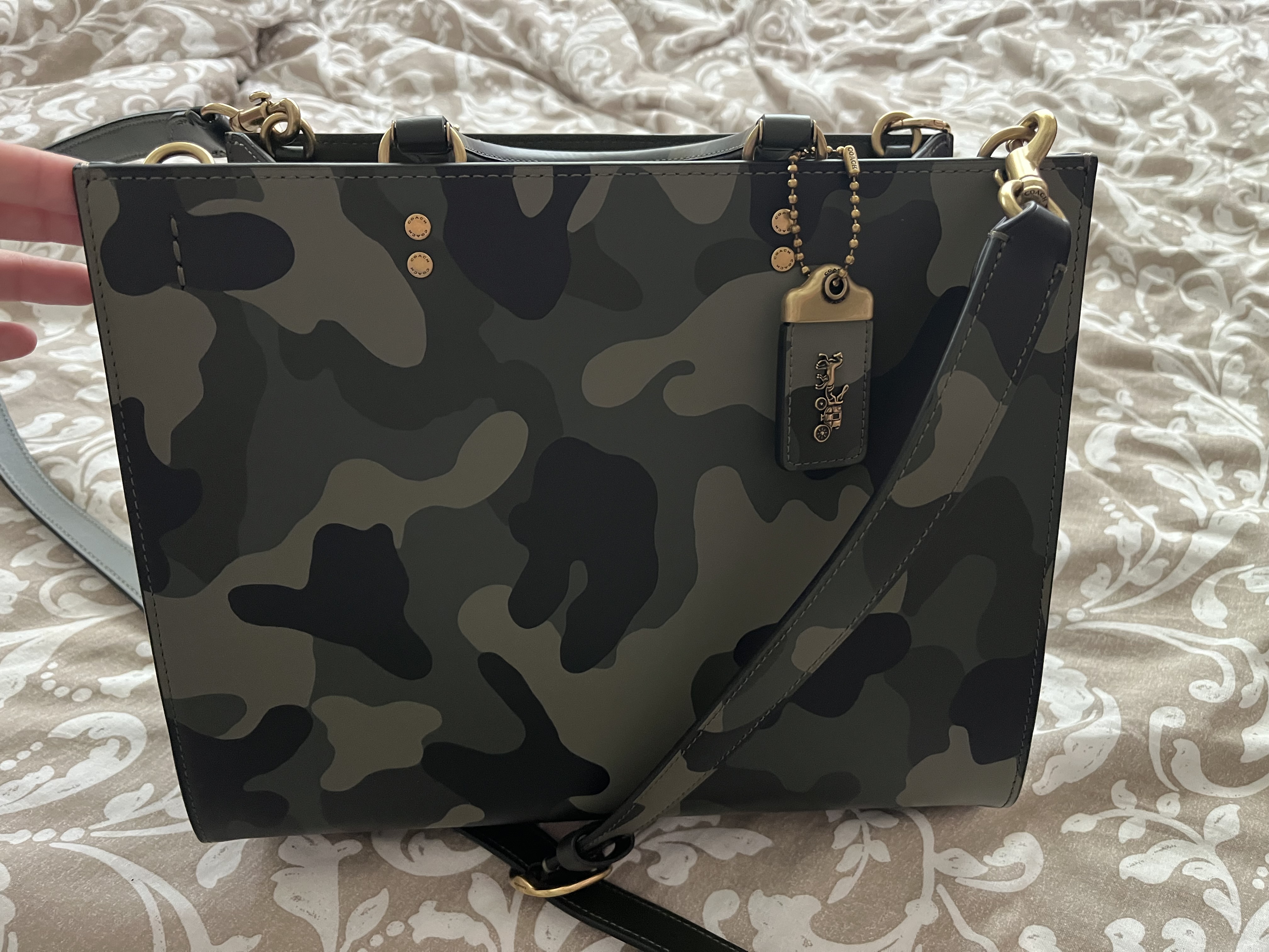 COACH® | Coach X Peanuts Rogue Bag With Newspaper Print