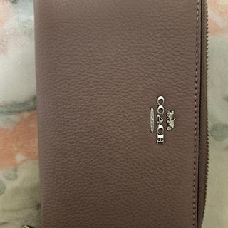 Long Zip Around Wallet With Detachable Card Case In Signature