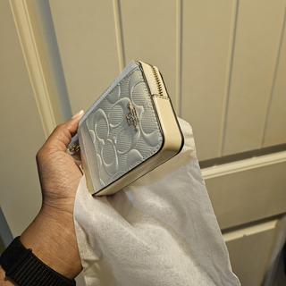 Zip Card Case In Signature Denim | Wallets | Coach | COACH®