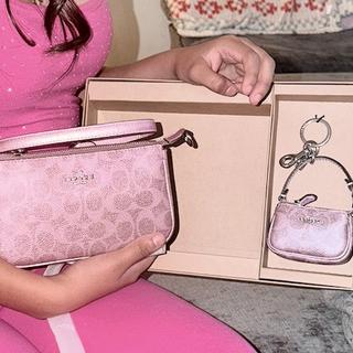 Boxed Nolita 19 And Nolita Bag Charm Set In Signature Canvas 