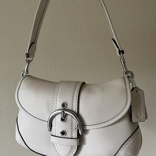 ショルダーバッグ Coach Soho Flap Hobo Leather Bag NWT Coach Soho Flap Bag in Suede [Silver/Mist Blue] ✨No US